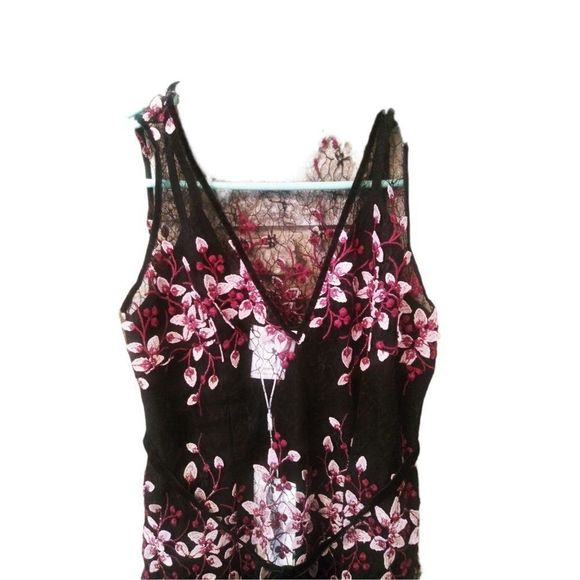 Foxiedox Women's Embroidered Midi Black Size XS Sheath Dress NWT - Picture 4 of 14